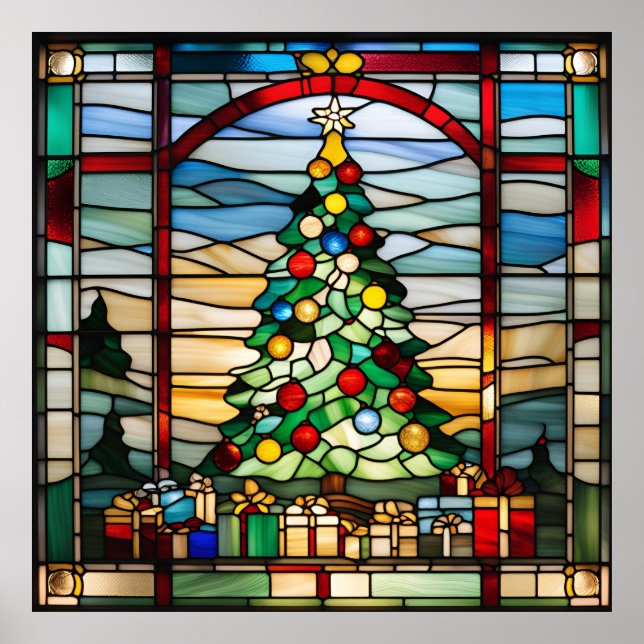 Uppladdningsbart Julgran-glasutseende Poster (Framsidan)
