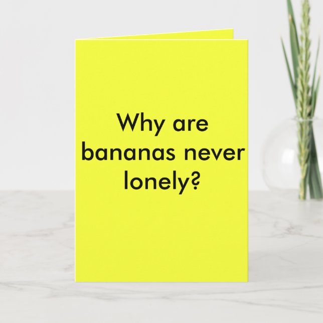 Upplaga 1 för kort för bananhandelhälsning! (Framsida)