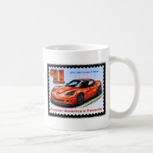 Upplaga Corvette för kol 2011 Z06 Kaffemugg