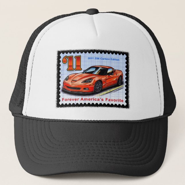 Upplaga Corvette för kol 2011 Z06 Keps (Framsida)