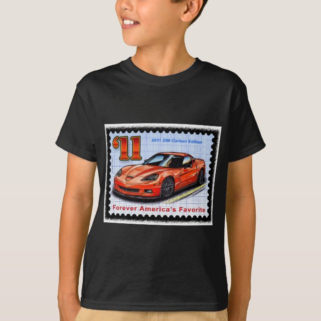 Upplaga Corvette för kol 2011 Z06 T-shirt (Framsida)