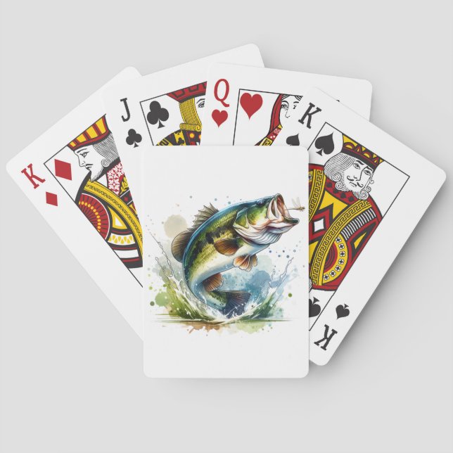 Uppläggningskort för fiske casinokort (Baksidan)