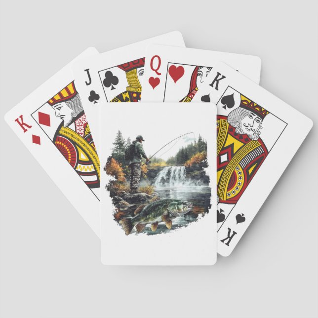 Uppläggningskort för fiske casinokort (Baksidan)