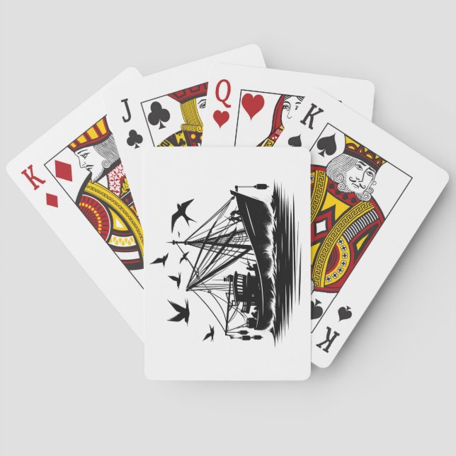 Uppläggningskort för fiske casinokort (Baksidan)
