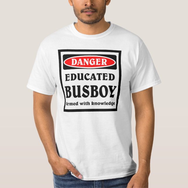 Upplärd Busboy Tee Shirt (Framsida)