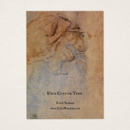 Uppläsningskort för judiska Visningar, papper Vint Visitkort