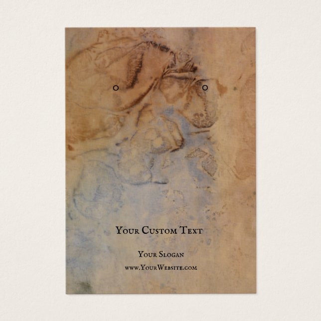 Uppläsningskort för judiska Visningar, papper Vint Visitkort (Framsidan)