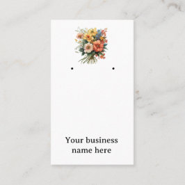 Uppläsningskort för smyckesaffärer. Kan anpassas. Visitkort