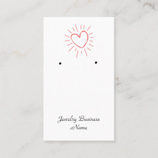 Uppläsningskort för smyckestillverkare och försälj visitkort