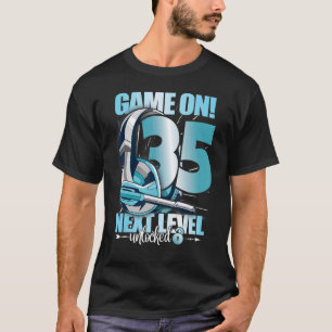 Upplåst 35e födelsedag 35 år Man Woman Ga T Shirt