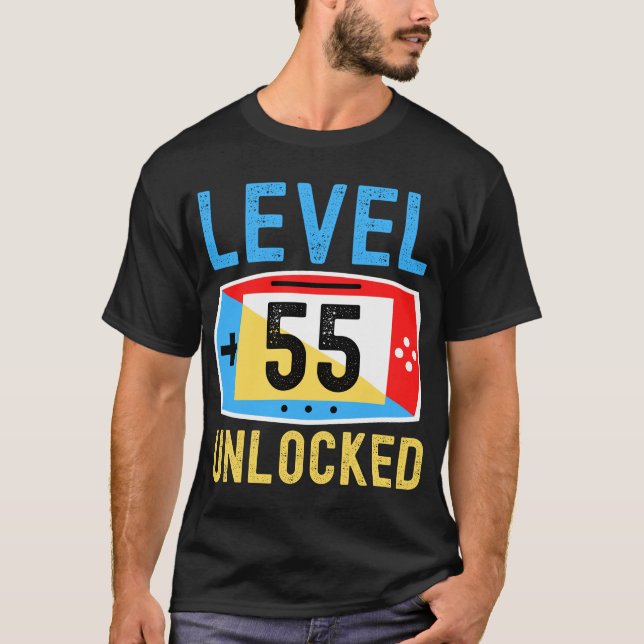 Upplåst 55-dagarsspelare på nivå 55 t shirt (Framsida)