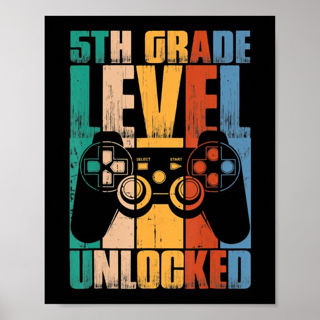 Upplåst Back to school-spelskontakt på 5:e Klass-n Poster (Framsidan)