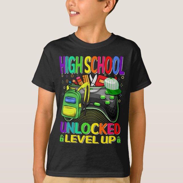 Upplåst bildspel på hög nivå t shirt (Framsida)