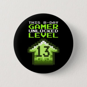 Upplåst fågelvilt på nivå 13 13th Birthda Knapp