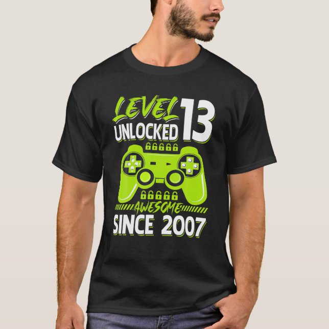 Upplåst Fantastisk 2007-videospel på 13:e BIR T Shirt (Framsida)