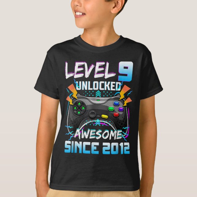 Upplåst Fantastisk 2012-videospel på Nivå 9 T Shirt (Framsida)