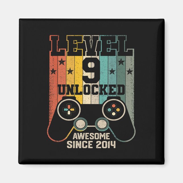 Upplåst Fantastisk 2014 Boy Video Game 9 B Magnet (Framsidan)