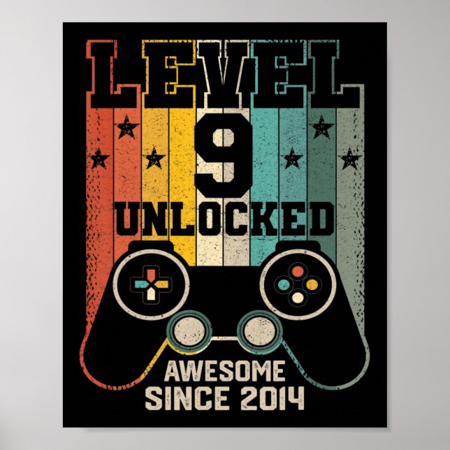 Upplåst Fantastisk 2014 Boy Video Game 9 B Poster (Framsidan)