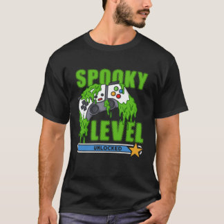 Upplåst Halloween Costume Gamer på talnivå T Shirt