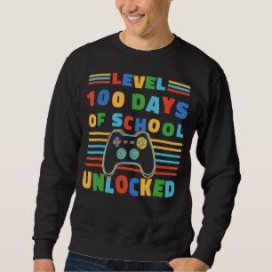 Upplåst retro 100 dagar i skolan 100 dagar lång ärmad tröja