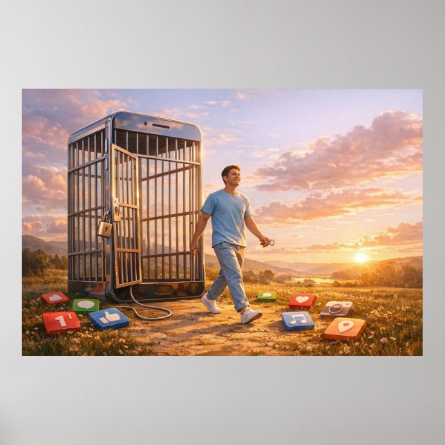 Upplåst sinne i Digital gryning Poster (Framsidan)