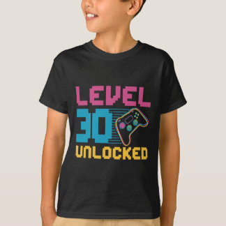 Upplåst spelande på nivå 30 t shirt