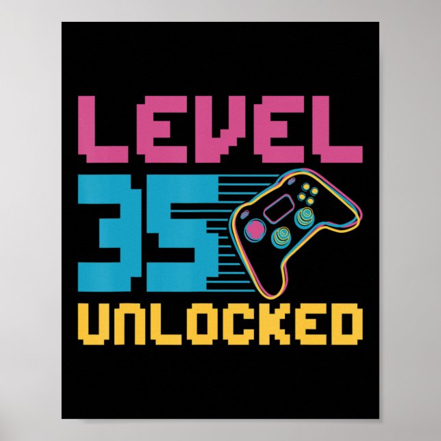 Upplåst spelande på nivå 35 poster (Framsidan)