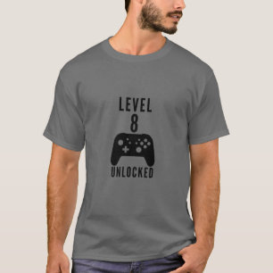 Upplåst spelspelsamme på Barns födelsedag-spelnivå T Shirt