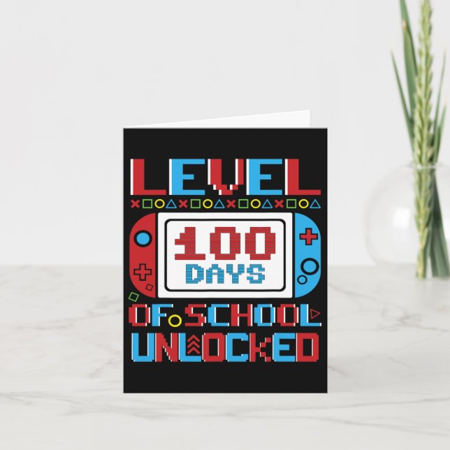 Upplåst spelstyrenhet på 100 dagar i skolan kort (Framsida)