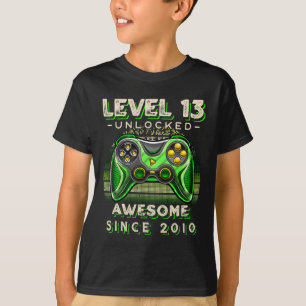 Upplåst videospel 13:e födelsedagen 13 år O T Shirt