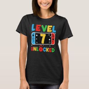 Upplåst videospel för barn på 7:e 7 år t shirt
