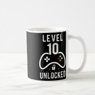 Upplåst videospel på 10:e födelsedagsgåva på nivå kaffemugg