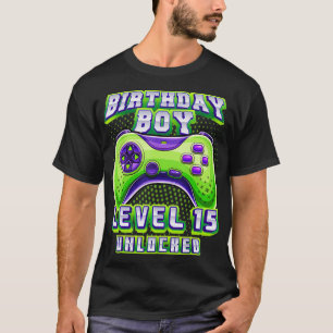 Upplåst videospel på 15:e födelsedagsspelaren B T Shirt