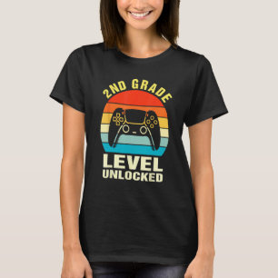 Upplåst videospel på andra Klass-nivå Back to scho T Shirt