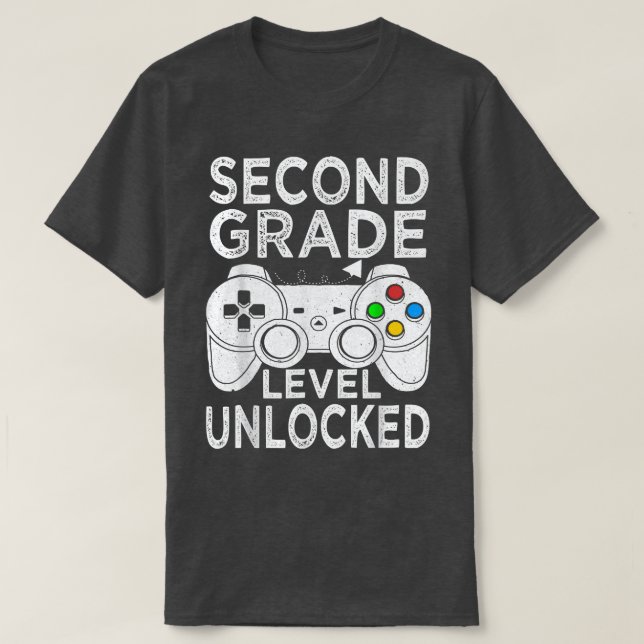 Upplåst videospel på andra Klass-nivå tillbaka til T Shirt (Design framsida)