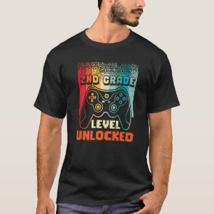 Upplåst videospel på andra Klass-vintagen tillbaka T Shirt