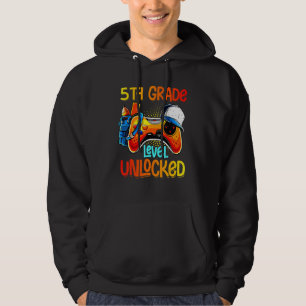 Upplåst videospel på femte Klass-nivå Back to scho Hoodie
