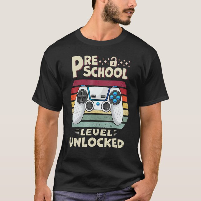 Upplåst videospel på förskolenivå Back to school T Shirt (Framsida)