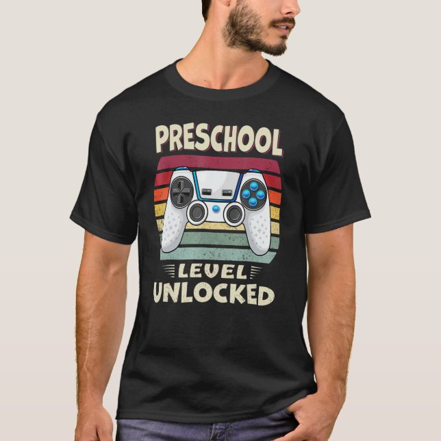 Upplåst videospel på förskolenivå Back to school T Shirt (Framsida)