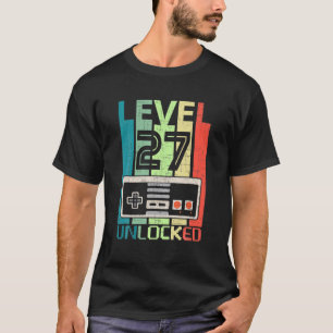 Upplåst videospel på nivå 27: 27:e födelsedagsgåva t shirt