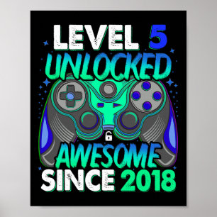 Upplåst videospel på nivå 5, 5 års gammal pojke 5: poster