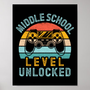 Upplåst videospel på skolnivå Back to school Bo Poster
