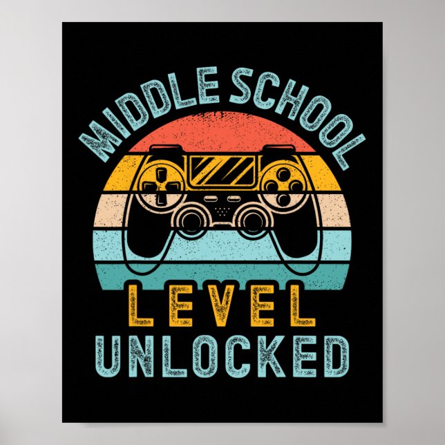 Upplåst videospel på skolnivå Back to school Bo Poster (Framsidan)