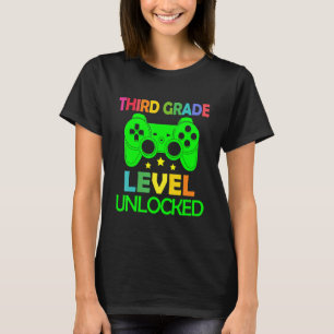 Upplåst videospel på tredje Klass-nivå Back to sch T Shirt