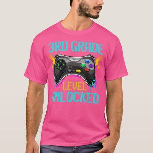 Upplåst videospel på tredje Klass-nivå Back to sch T Shirt