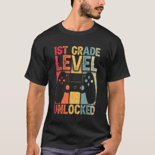 Upplåst videospel på vintage 1:a Klass-nivå tillba T Shirt