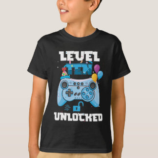 Upplåst videospelare 10:e födelsedagen t shirt