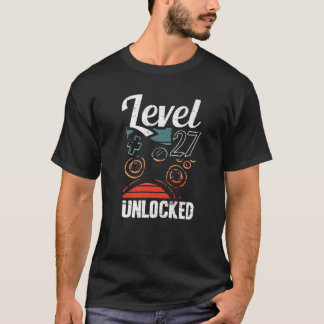 Upplåst videospelare Älskare 27:e födelsedagen T Shirt