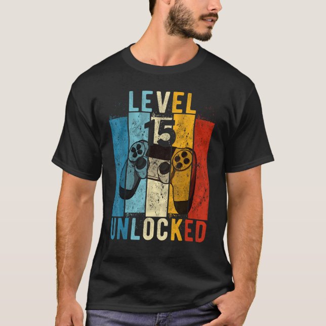 Upplåst videospelare på 15 års nivå, 15:e bir t shirt (Framsida)
