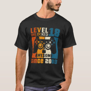 Upplåst videospelare på 18 år vid 18 års ålder t shirt